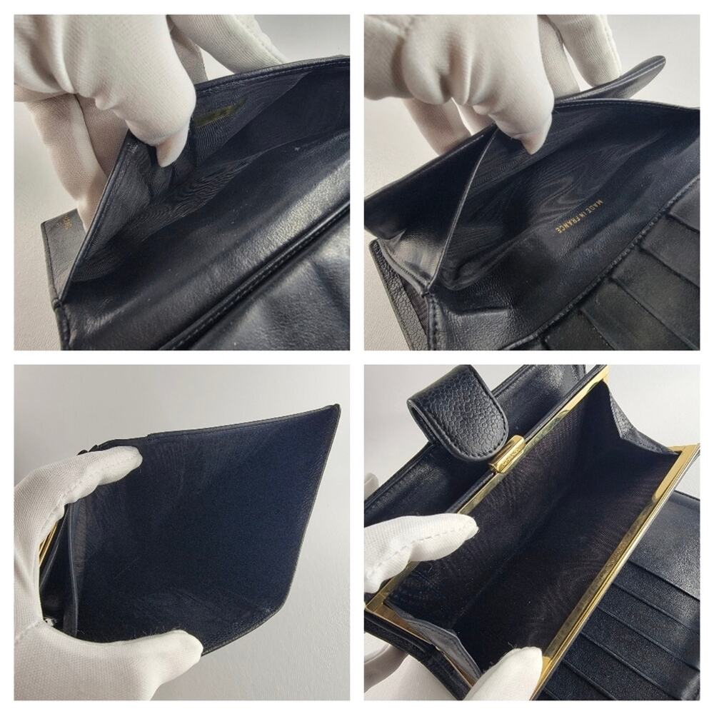 CHANEL Black Cavier CC Leather Long Wallet - Picture 8 of 10